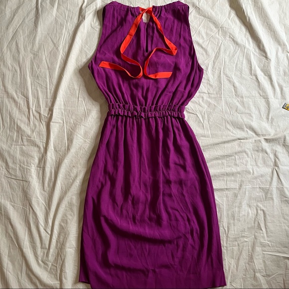 Kate Spade Purple Dress with Back Tie Detail Size S - Picture 4 of 8